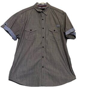 Tranquility Mayhem Casual Button Down Shirt Sz XLarge #6749